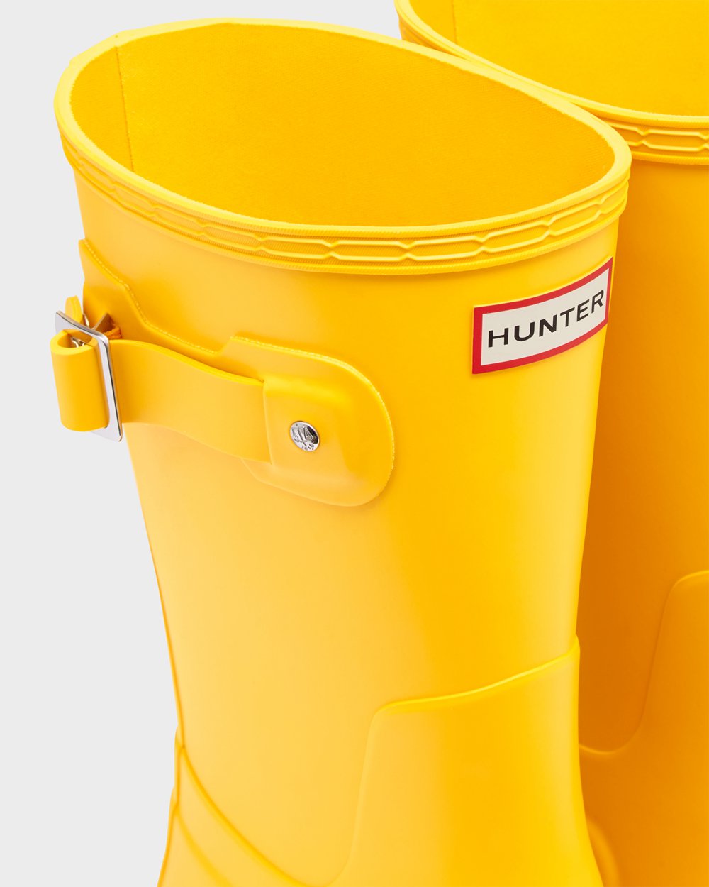 Mens Hunter Original - Short Rain Boots Yellow - 9076-OCSMG